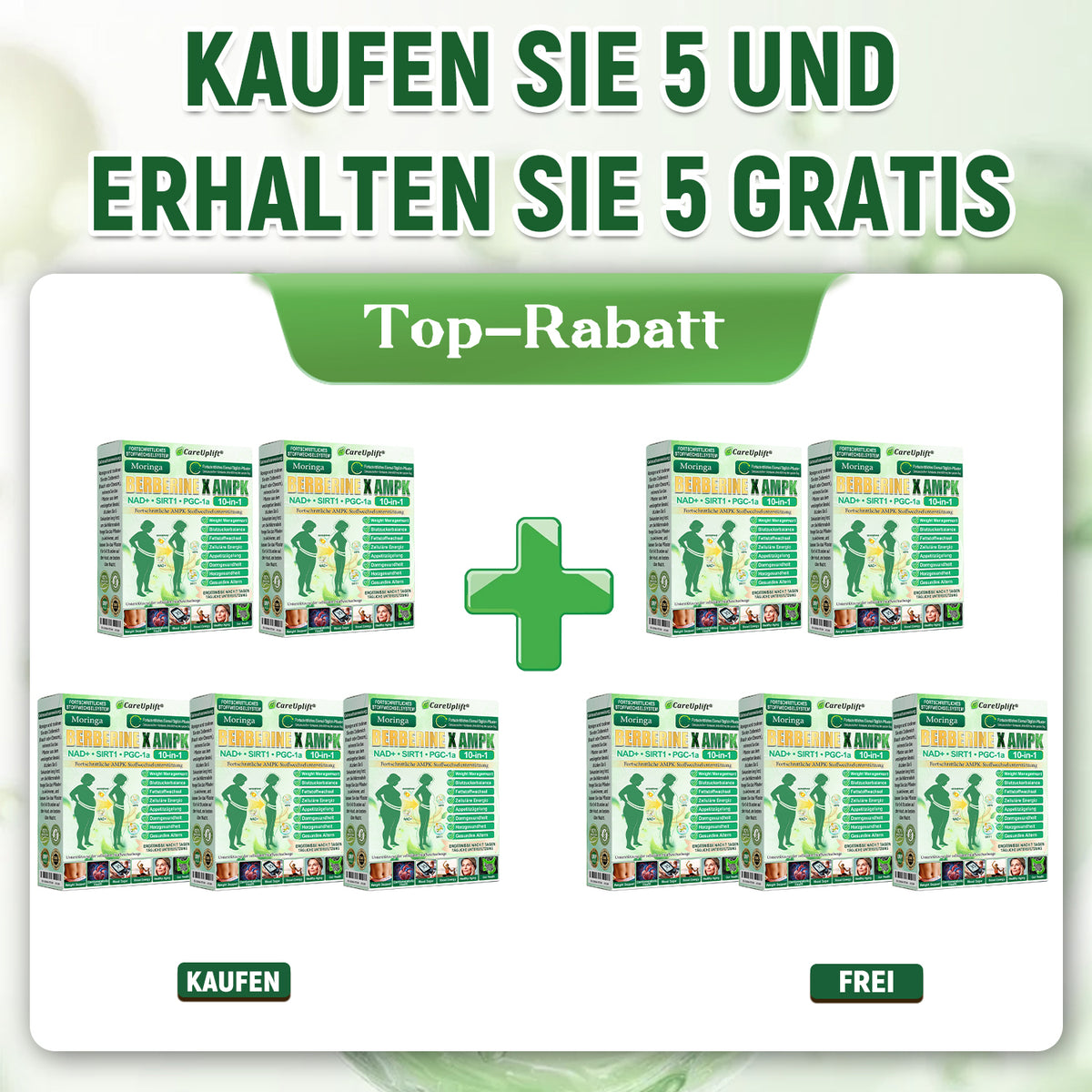 👩‍⚕️👩‍⚕️  CareUplift® MetaboX 10-IN-1 Berberin-AMPK-Pflaster